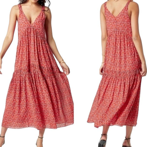 Joie Dresses & Skirts - NWT Joie Bondi Tiered Maxi Dress Women's Size L Sundress Tea Rose Limited NEW